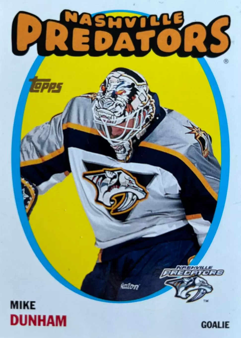 Хоккей. Карточка Mike Dunham - Майк Данхем Nashville Predators - Нэшвилл НХЛ NHL