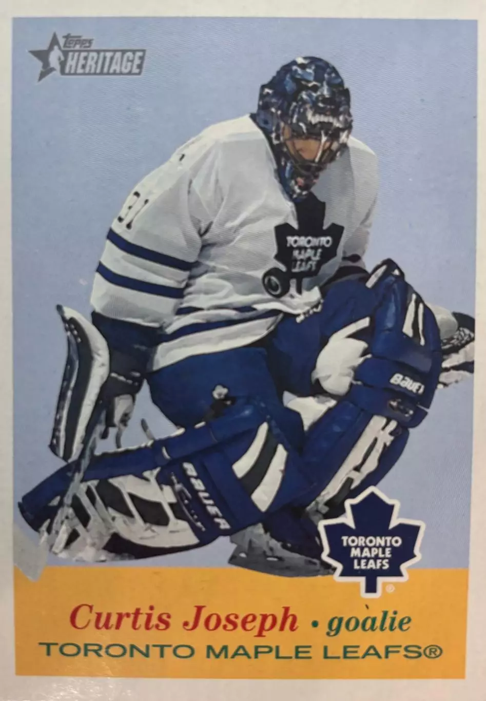 Хоккей. Карточка Curtis Joseph-Кертис Джозеф Toronto Maple Leafs-Торонто НХЛ/NHL