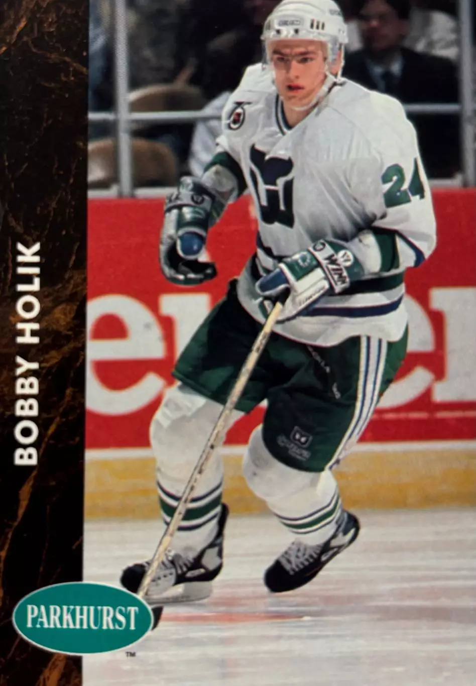 Карточка Holik - Роберт Бобби Холик Hartford Whalers - Хартфорд Уэйлерс НХЛ/NHL