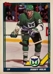 Карточка Holik - Роберт Бобби Холик Hartford Whalers - Хартфорд Уэйлерс НХЛ/NHL