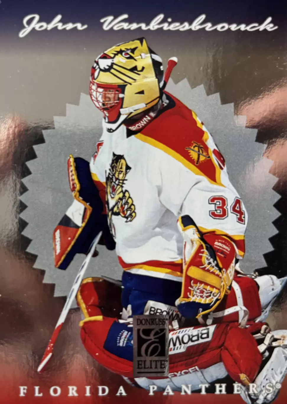 Хоккей. Карточка Vanbiesbrouck-Джон Ванбисбрук Florida Panthers-Флорида НХЛ/NHL