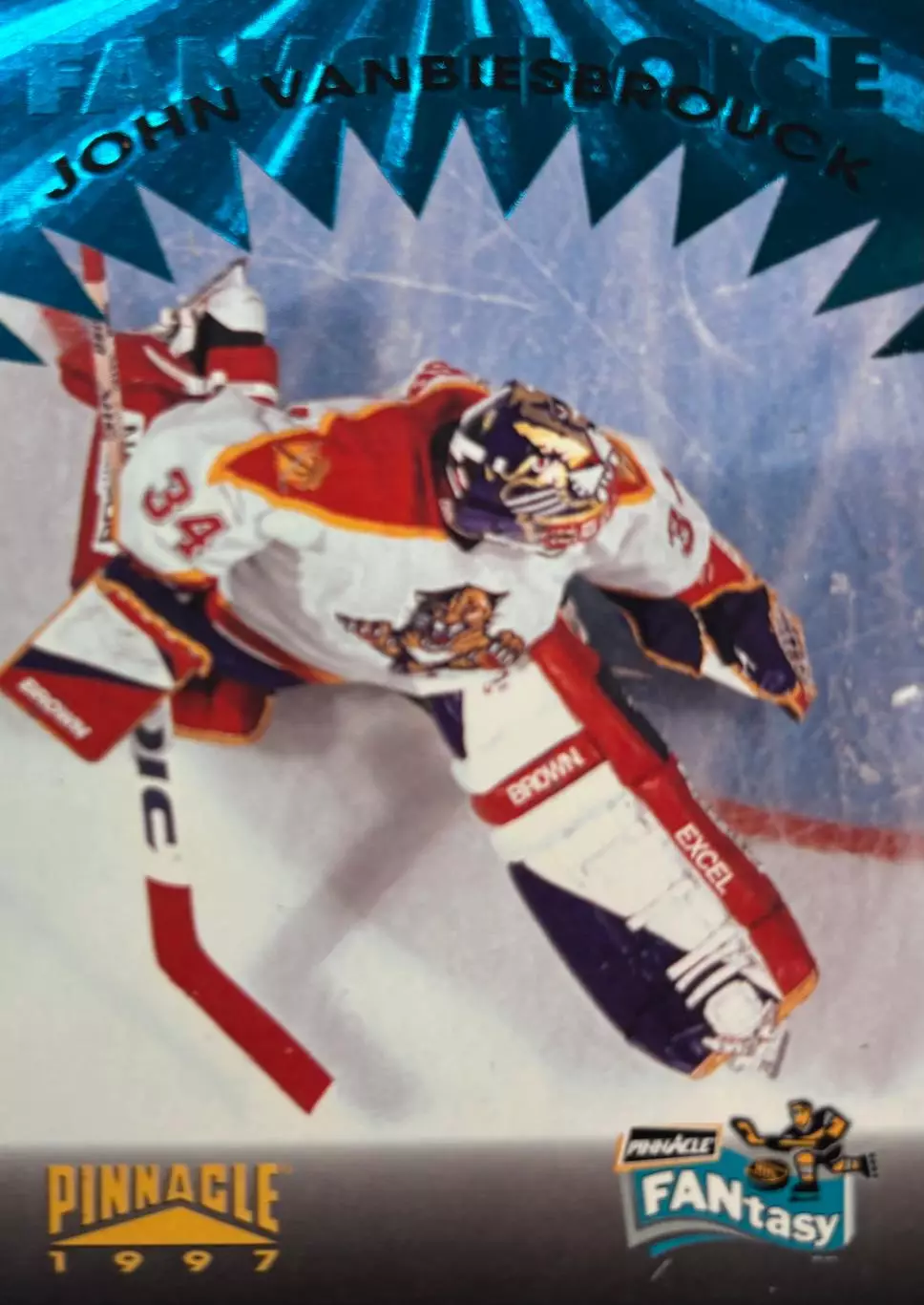 Хоккей. Карточка Vanbiesbrouck-Джон Ванбисбрук Florida Panthers-Флорида НХЛ-NHL