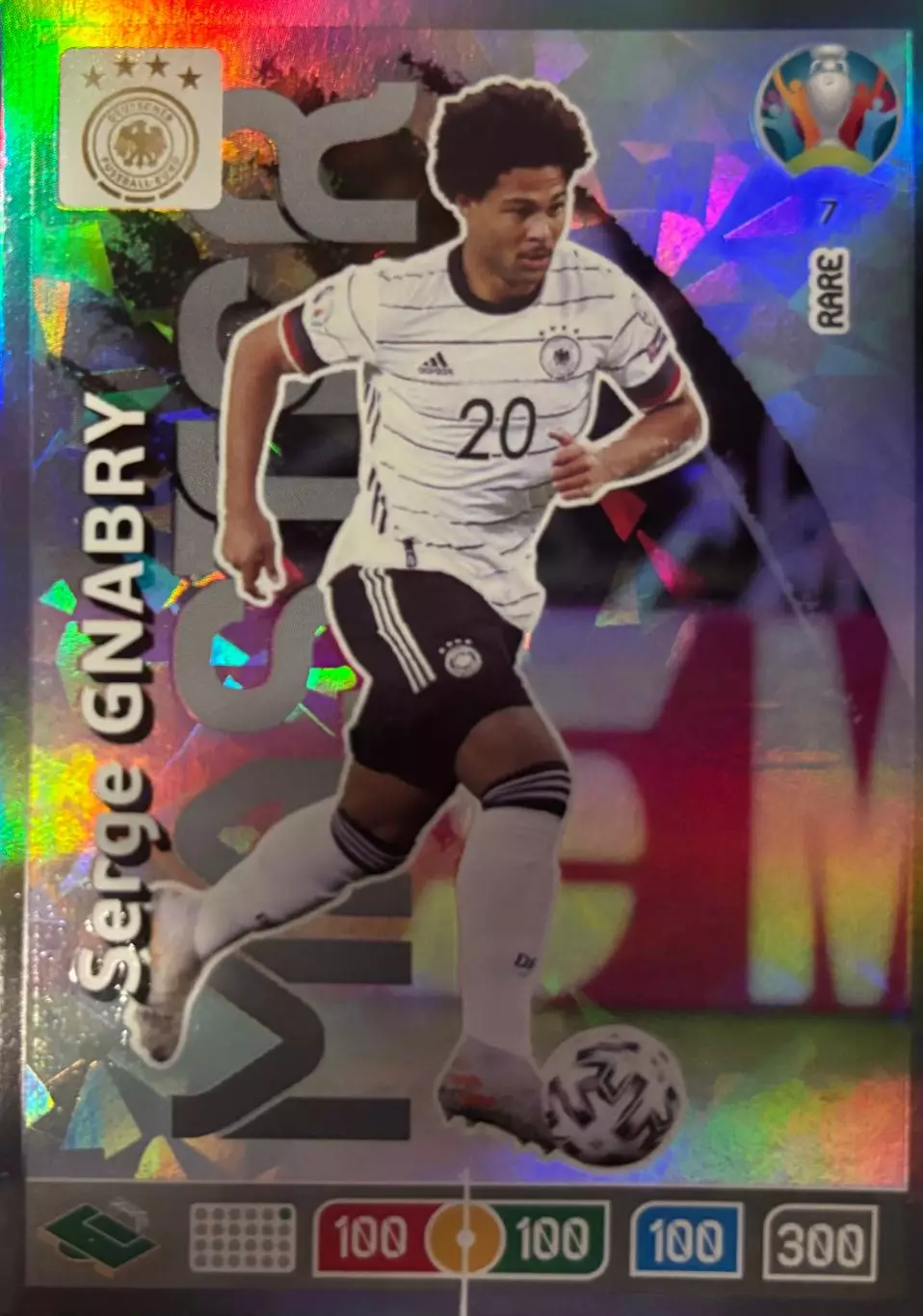 Футбол. Карточка Серж Гнабри Германия, Бавария Мюнхен Euro/Евро 2020 Panini
