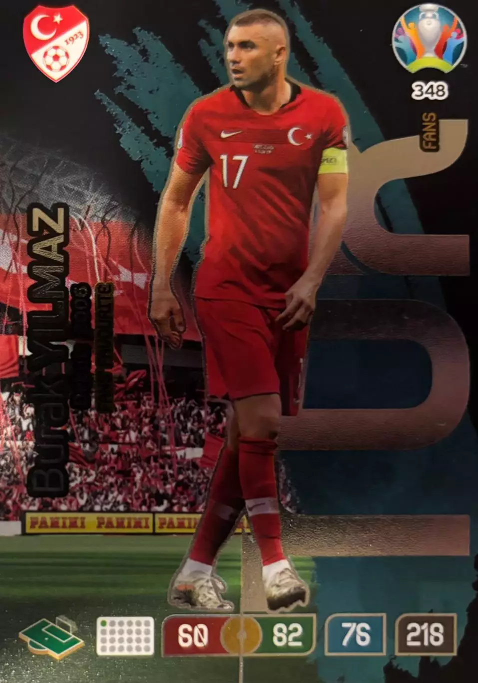 Футбол. Карточка Burak Yilmaz/Бурак Йылмаз Турция, Галатасарай Euro/Евро 2020