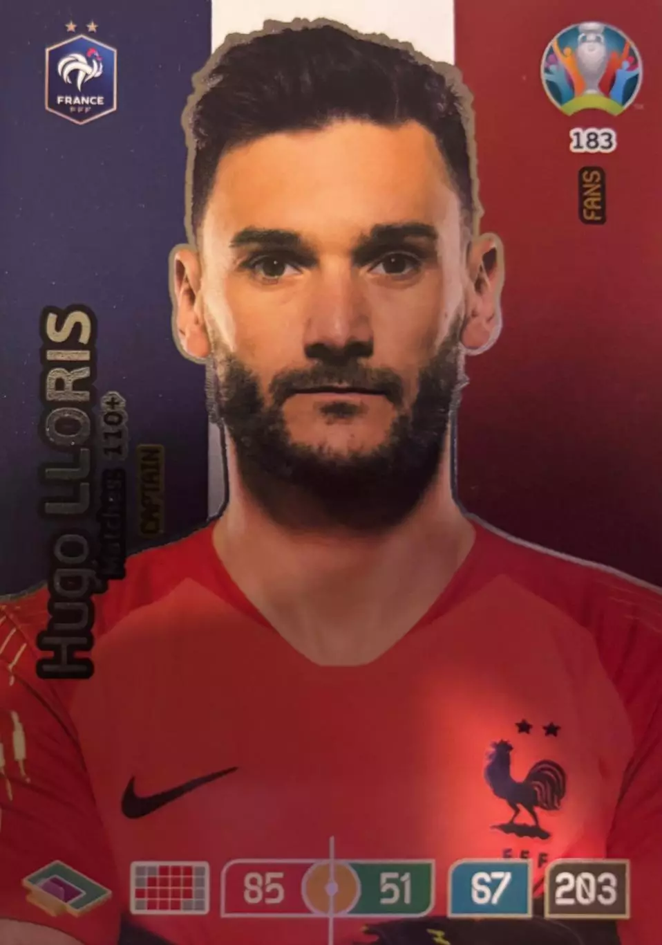 Футбол Карточка Hugo Lloris/Уго Льорис Франция, Тоттенхэм Хотспур Euro/Евро 2020
