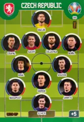 Футбол. Карточка Сборная Чехия (Шик, Крал, Дарида, Масопуст) Euro/Евро 2020