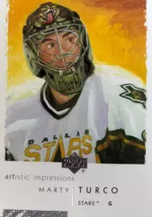 Хоккей. Карточка Marty Turco - Марти Турко Dallas Stars - Даллас Старз НХЛ/NHL