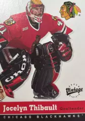 Хоккей Карточка Jocelyn Thibault-Жослен Тибо Chicago Blackhawks - Чикаго НХЛ-NHL