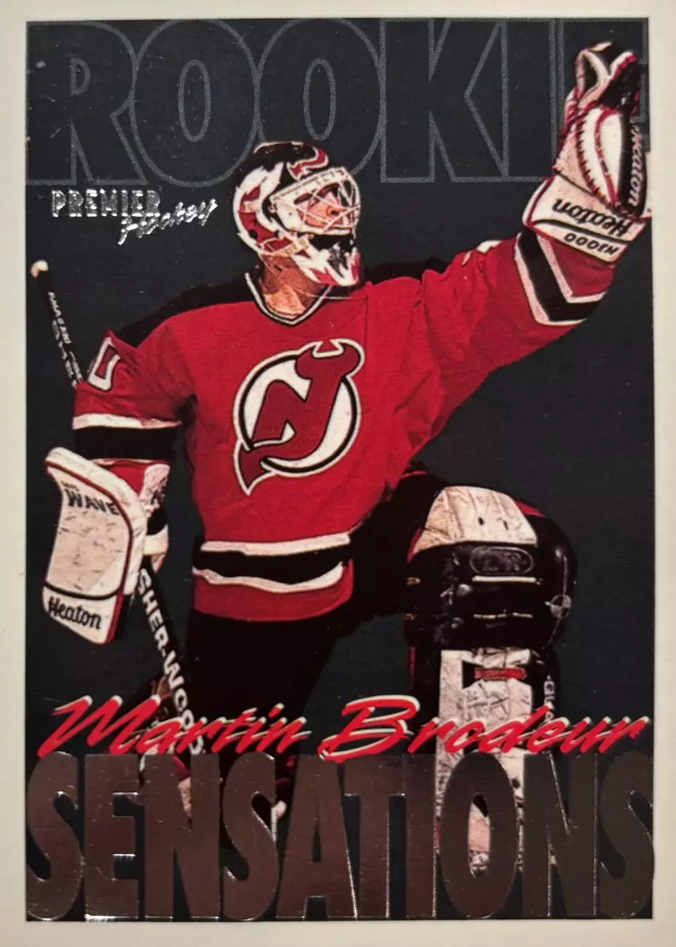 Хоккей, Карточка Martin Brodeur-Мартин Бродер New Jersey Devils - Девилз НХЛ/NHL