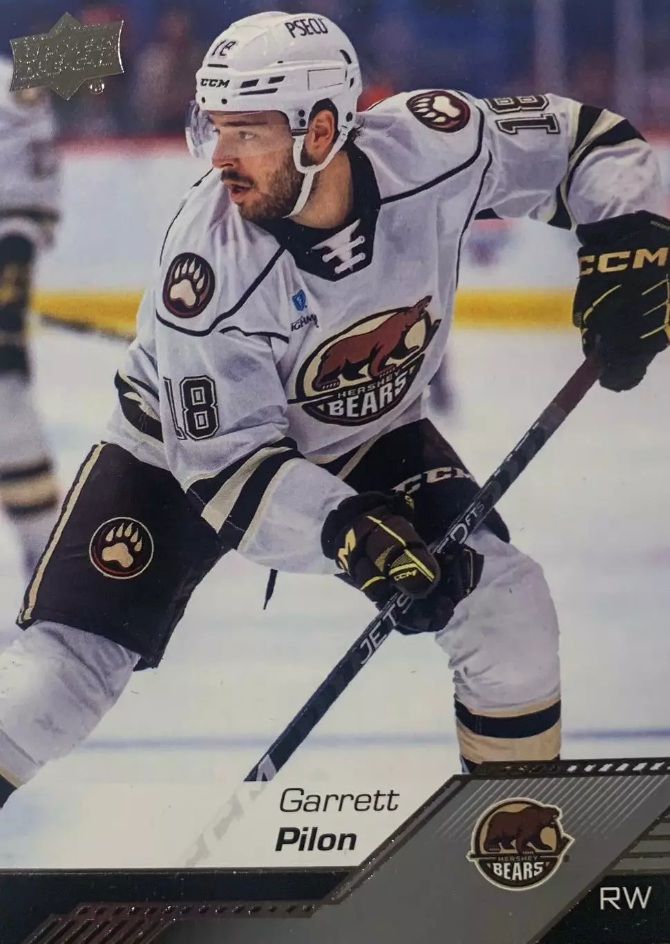 Хоккей. Карточка Garrett Pilon-Гарретт Пилон Hershey Bears-Херши Беарс АХЛ/AHL