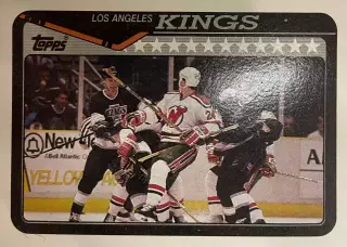 Хоккей. Карточка Los Angeles Kings/Лос-Анджелес Кингз НХЛ/NHL 1990-91 O-Pee-Chee