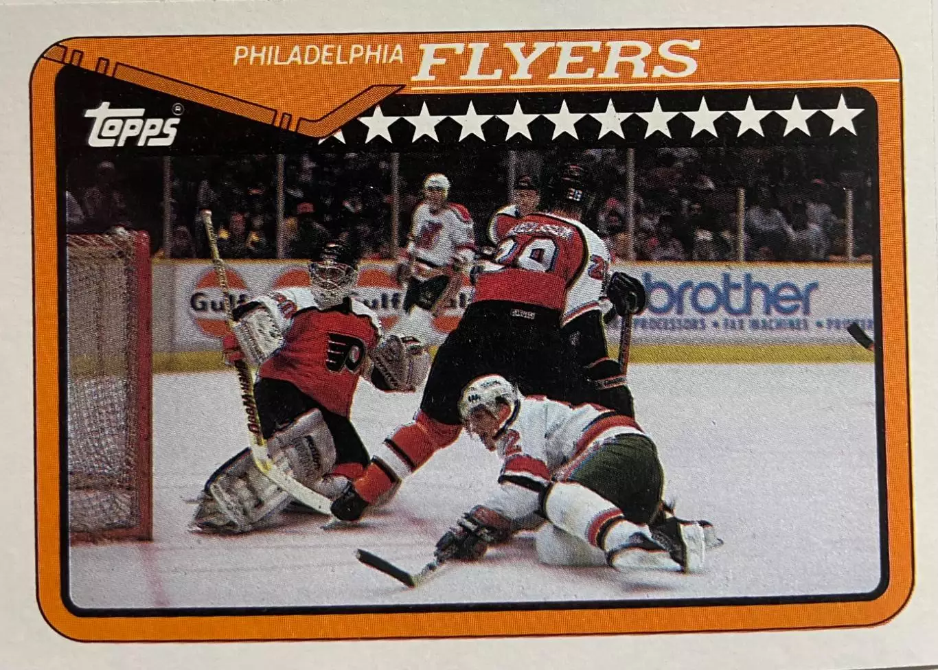 Хоккей. Карточка Philadelphia Flyers - Филадельфия НХЛ/NHL 1990-91 O-Pee-Chee