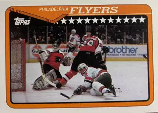 Хоккей. Карточка Philadelphia Flyers - Филадельфия НХЛ/NHL 1990-91 O-Pee-Chee