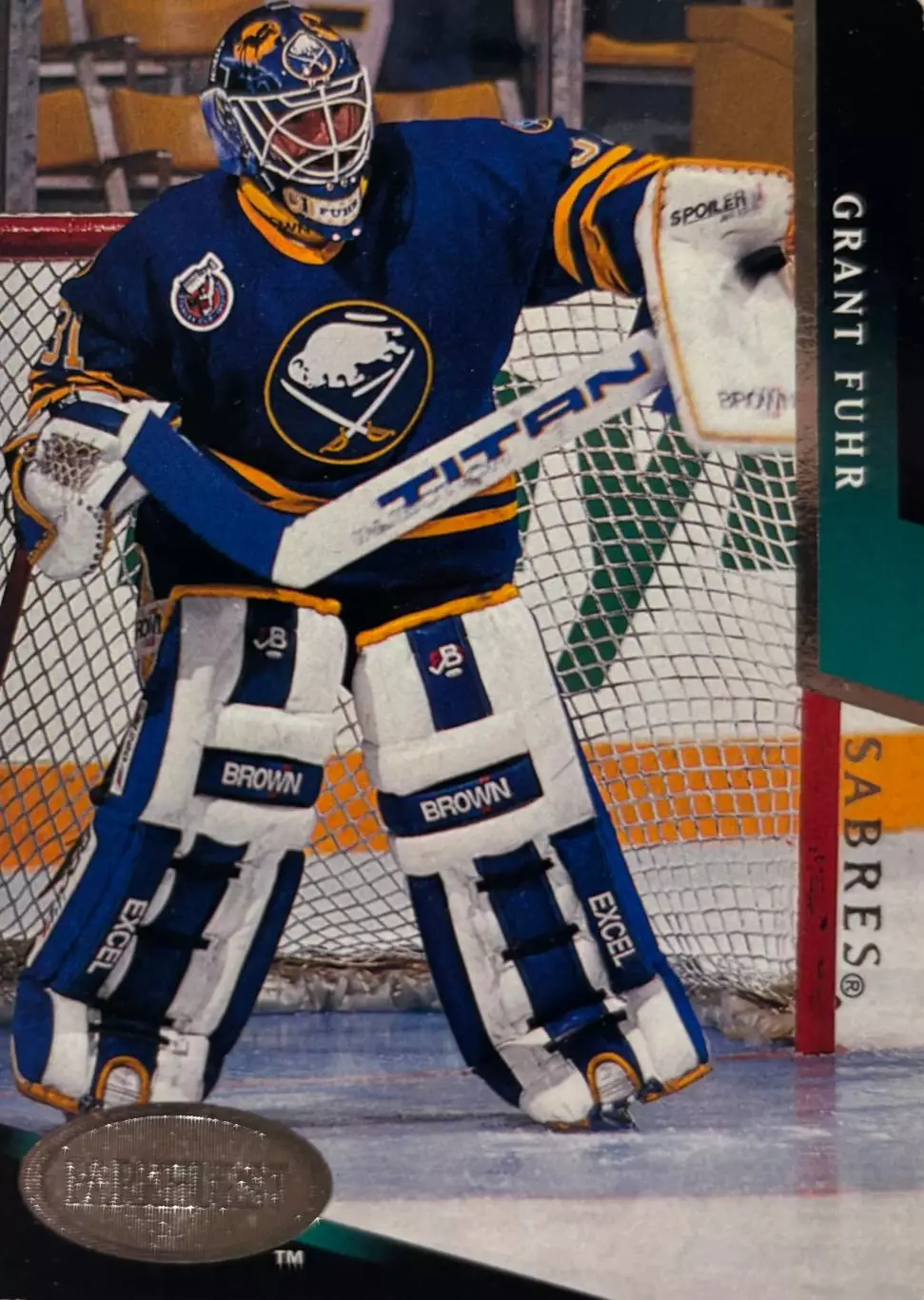 Хоккей. Карточка Grant Fuhr - Грант Фюр Buffalo Sabres - Баффало Сейбрз НХЛ/NHL