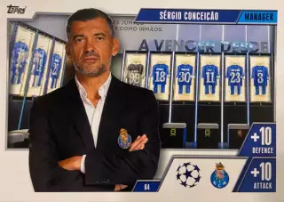 Футбол. Карточка Сержиу Консейсан Порту, Милан,Нант Лига Чемпионов 2023-24 TOPPS