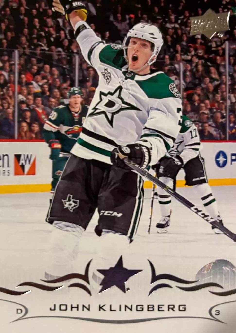 Хоккей. Карточка John Klingberg-Йон Клингберг Dallas Stars-Даллас Старз НХЛ/NHL