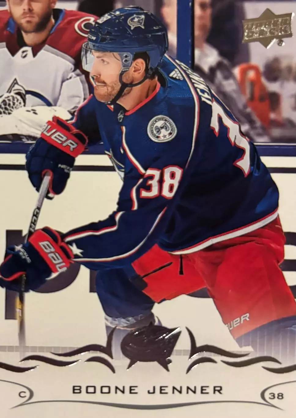 Хоккей. Карточка Boone Jenner-Бун Дженнер Columbus Blue Jackets-Коламбус НХЛ NHL