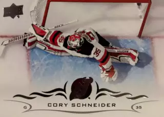 Карточка Cory Schneider-Кори Шнайдер New Jersey Devils/Нью-Джерси Девилз НХЛ/NHL