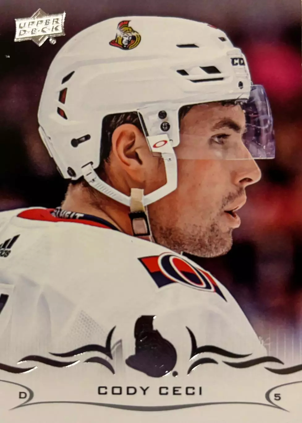 Хоккей Карточка Cody Ceci - Коди Сиси Ottawa Senators - Оттава Сенаторз НХЛ/NHL