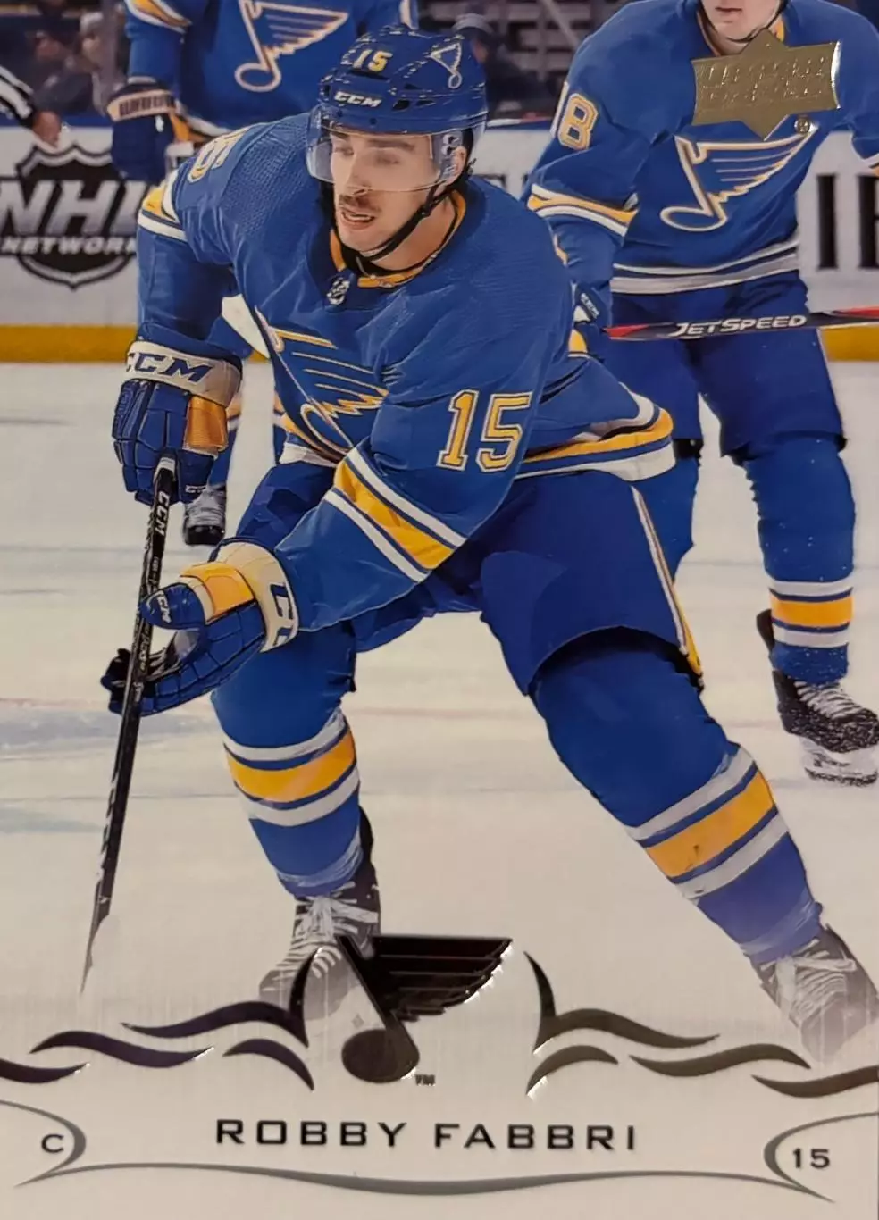 Хоккей Карточка Robby Fabbri-Робби Фаббри St. Louis Blues/Сент-Луис Блюз НХЛ-NHL