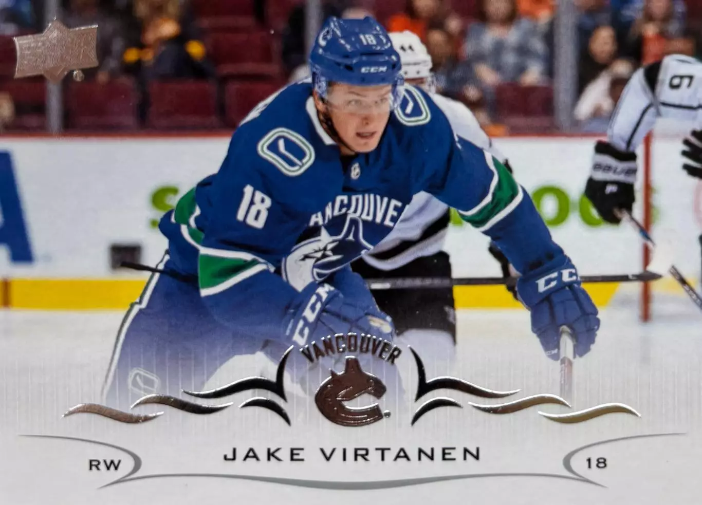 Карточка Джейк Виртанен Vancouver Canucks/Ванкувер Кэнакс, Спартак НХЛ/NHL/КХЛ