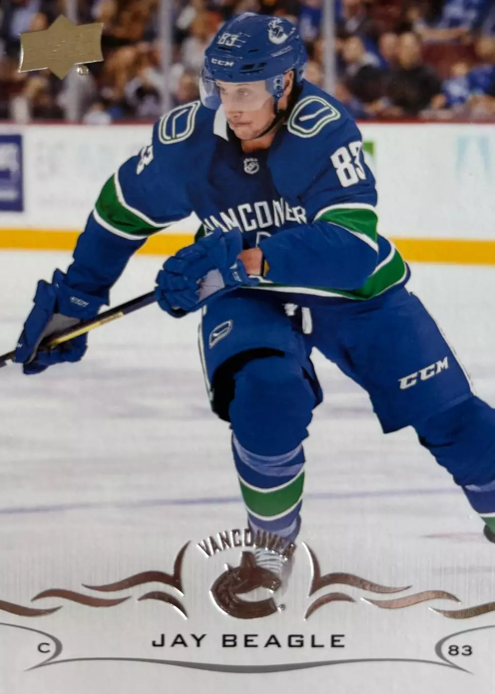 Хоккей. Карточка Jay Beagle-Джей Бигл Vancouver Canucks-Ванкувер Кэнакс НХЛ/NHL