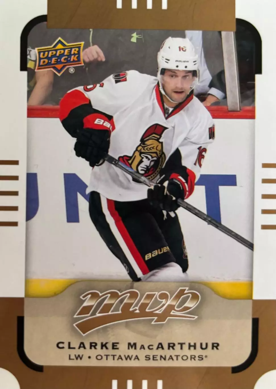 Хоккей. Карточка Clarke MacArthur-Кларк Макартур Ottawa Senators-Оттава НХЛ/NHL