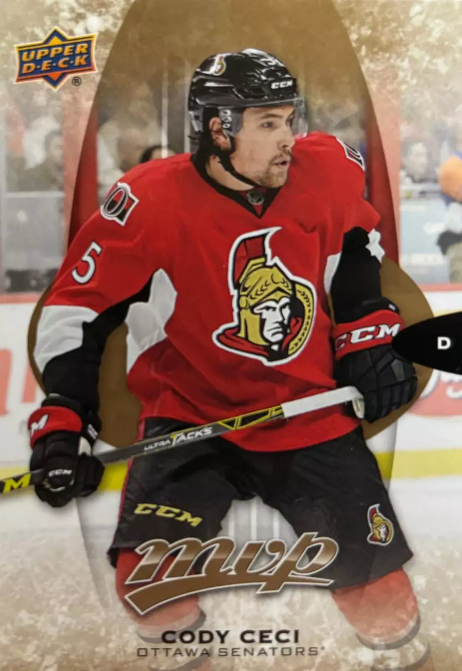 Хоккей Карточка Cody Ceci - Коди Сиси Ottawa Senators - Оттава Сенаторз НХЛ/NHL