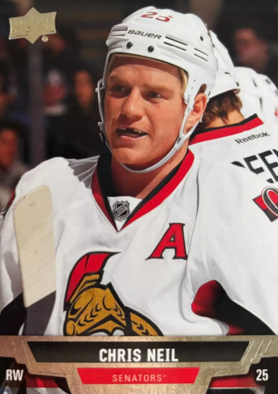 Хоккей. Карточка Chris Neil - Крис Нил Ottawa Senators - Оттава Сенаторз НХЛ/NHL