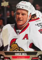Хоккей. Карточка Chris Neil - Крис Нил Ottawa Senators - Оттава Сенаторз НХЛ/NHL