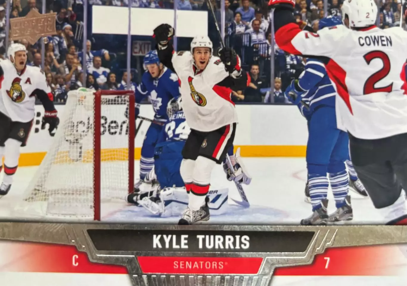 Хоккей. Карточка Kyle Turris-Кайл Террис Ottawa Senators-Оттава Сенаторз НХЛ-NHL