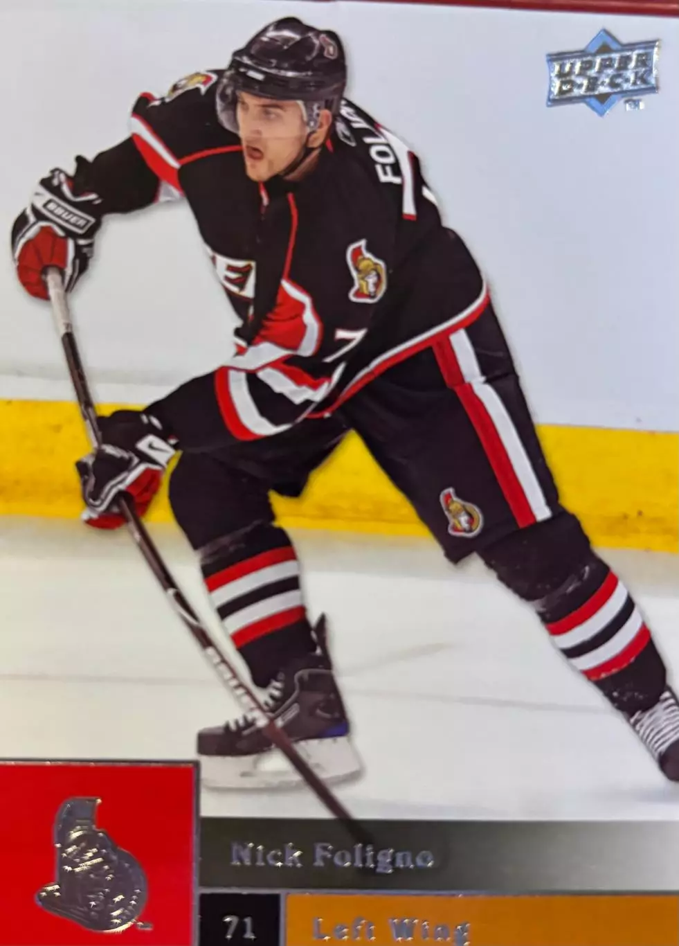 Хоккей Карточка Nick Foligno-Ник Фолиньо Ottawa Senators-Оттава Сенаторз НХЛ/NHL