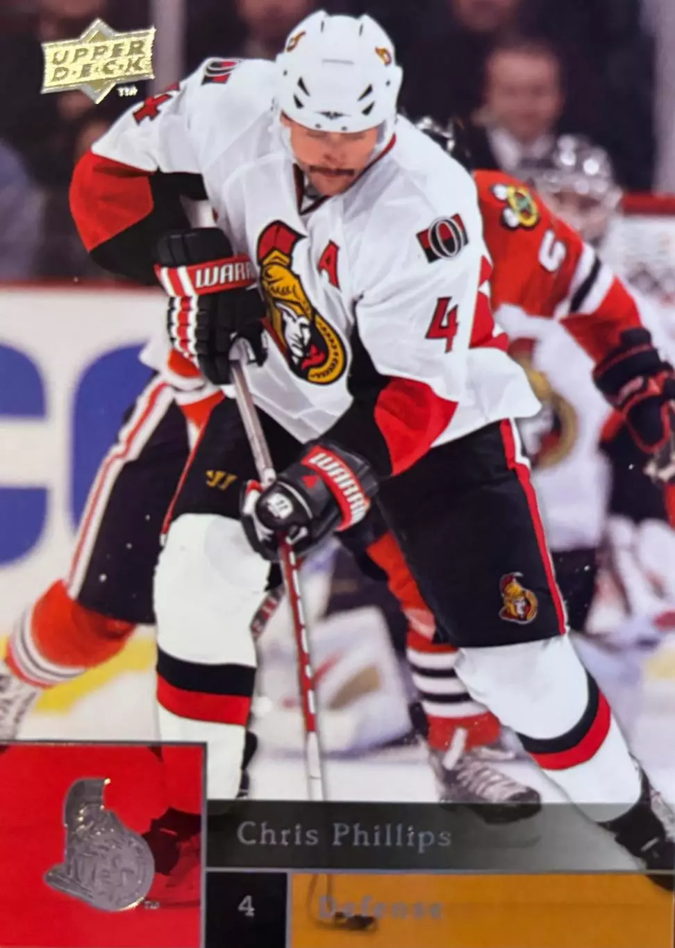 Хоккей. Карточка Chris Phillips - Крис Филлипс Ottawa Senators - Оттава НХЛ-NHL