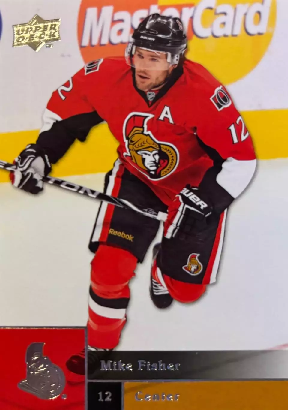 Хоккей. Карточка Mike Fisher-Майк Фишер Ottawa Senators-Оттава Сенаторз НХЛ-NHL