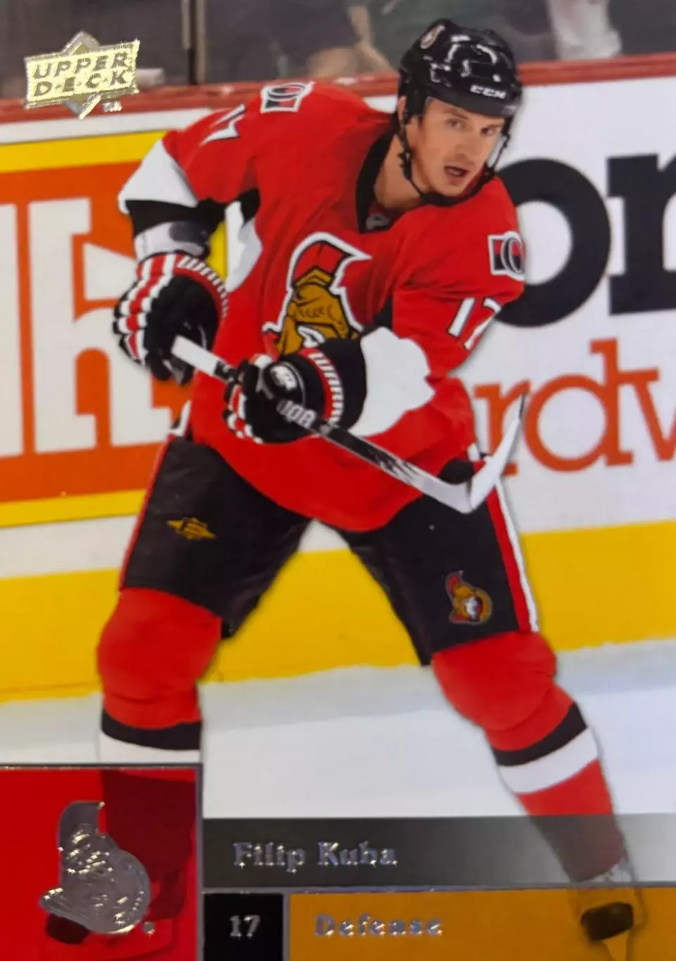 Хоккей. Карточка Filip Kuba-Филип Куба Ottawa Senators - Оттава Сенаторз НХЛ/NHL
