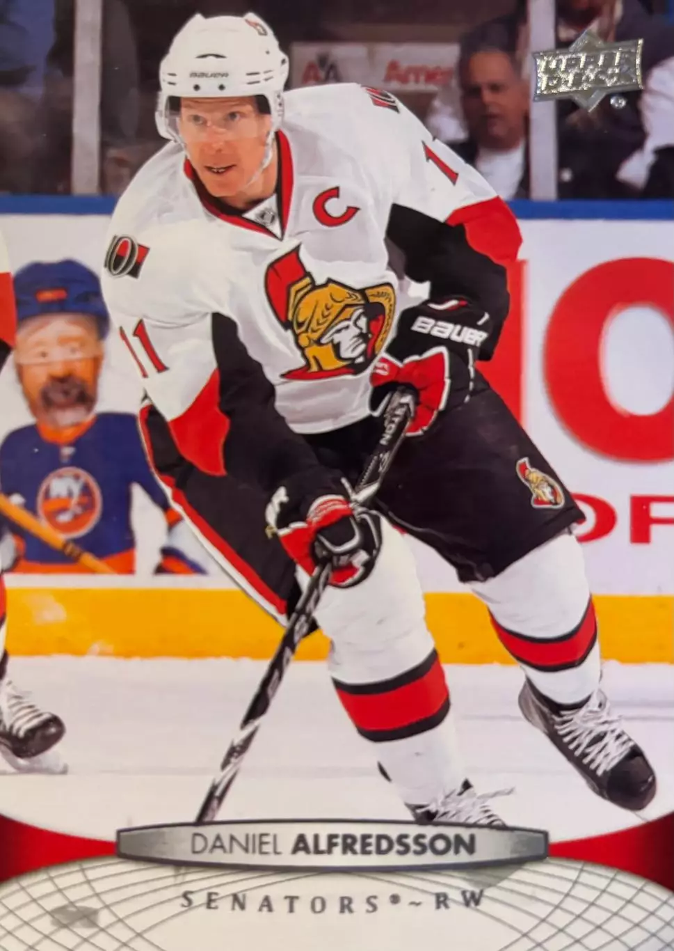 Карточка Daniel Alfredsson-Даниэль Альфредссон Ottawa Senators-Оттава НХЛ-NHL