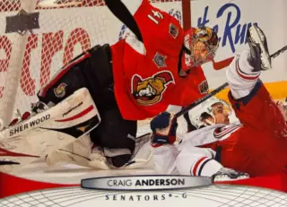 Хоккей. Карточка Craig Anderson-Крэйг Андерсон Ottawa Senators - Оттава НХЛ NHL