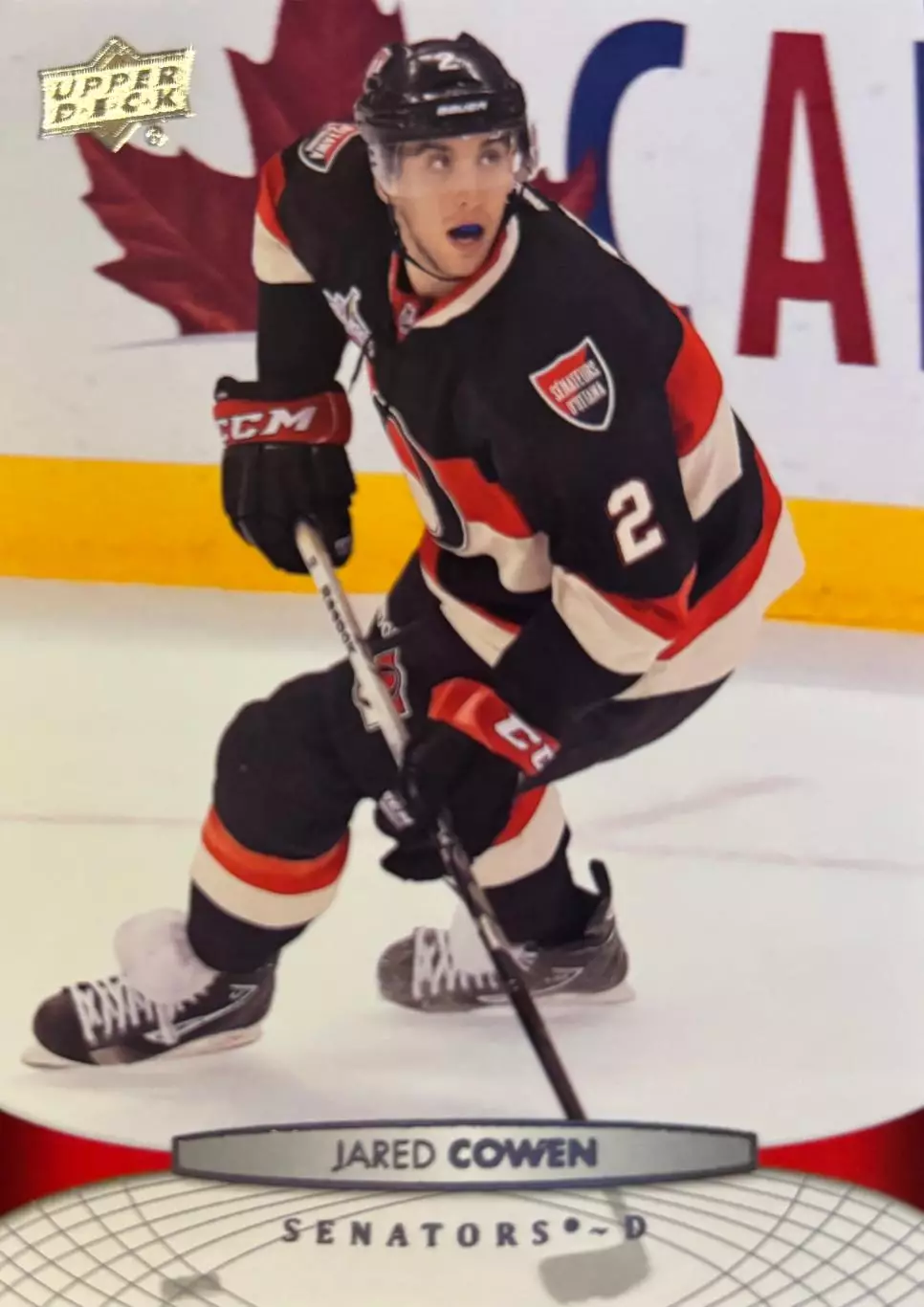 Хоккей Карточка Jared Cowen-Джаред Коуэн Ottawa Senators-Оттава Сенаторз НХЛ/NHL
