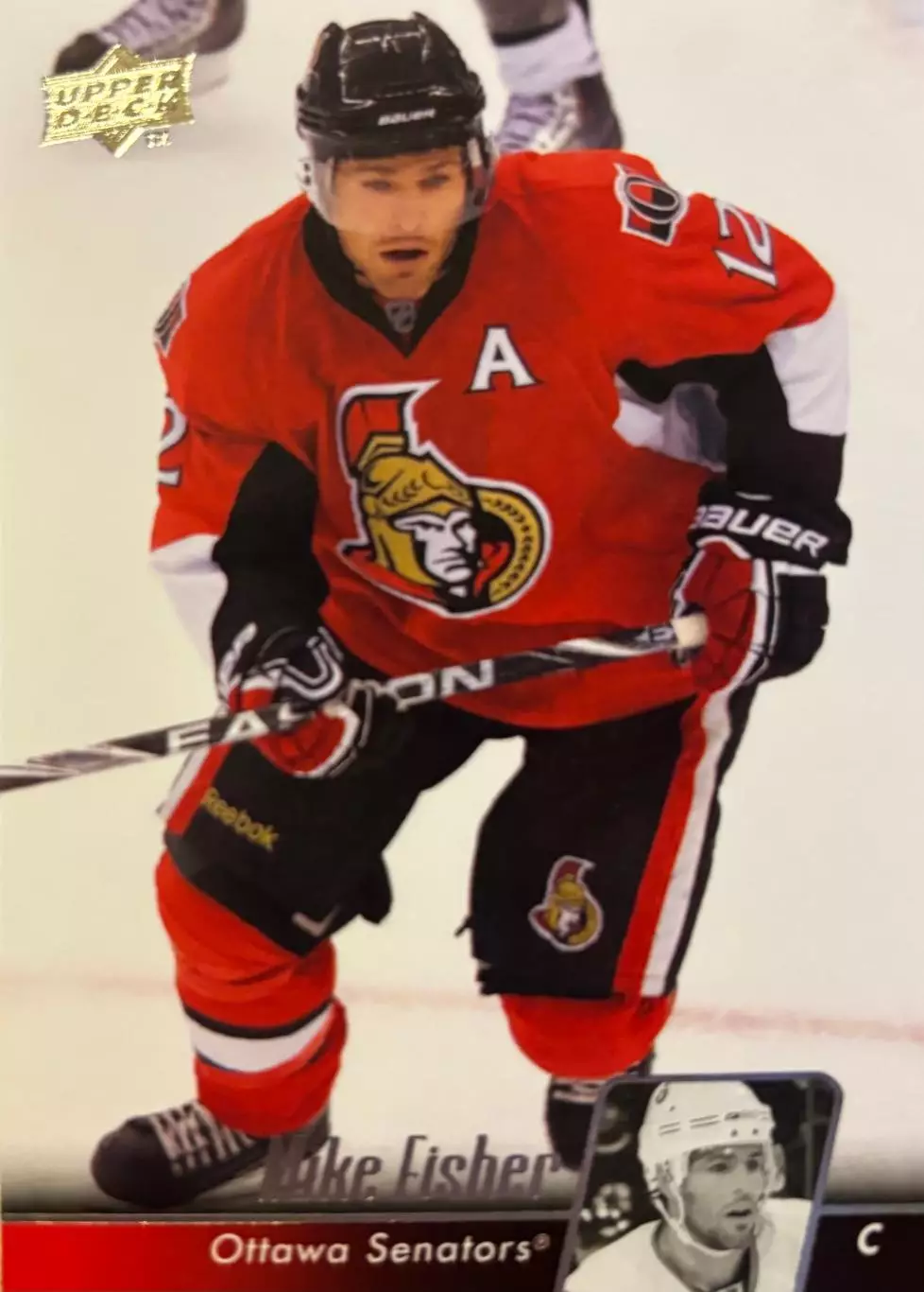 Хоккей. Карточка Mike Fisher-Майк Фишер Ottawa Senators-Оттава Сенаторз НХЛ-NHL