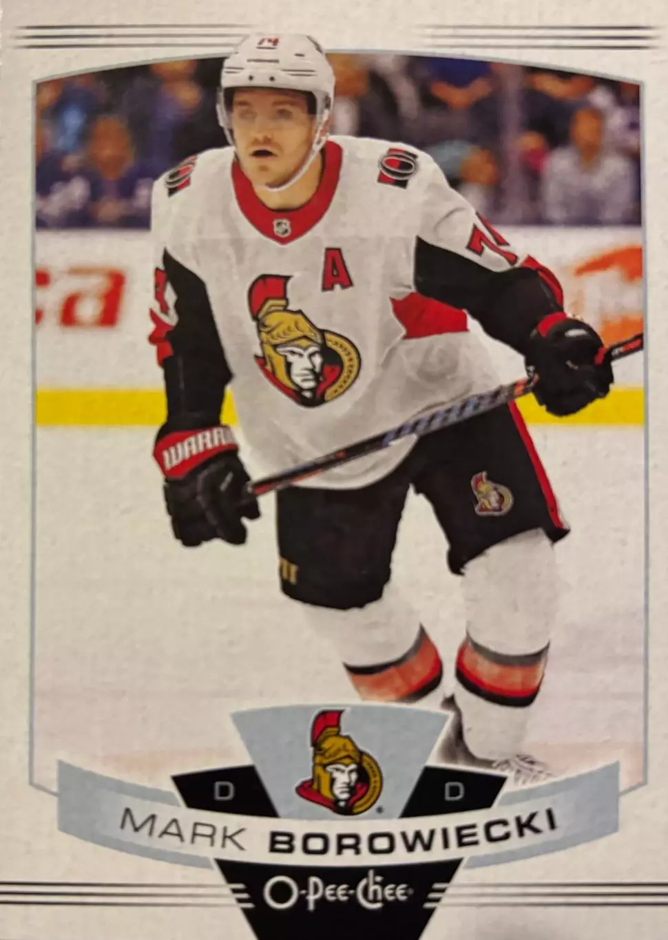 Хоккей. Карточка Mark Borowiecki-Марк Боровецки Ottawa Senators - Оттава НХЛ/NHL