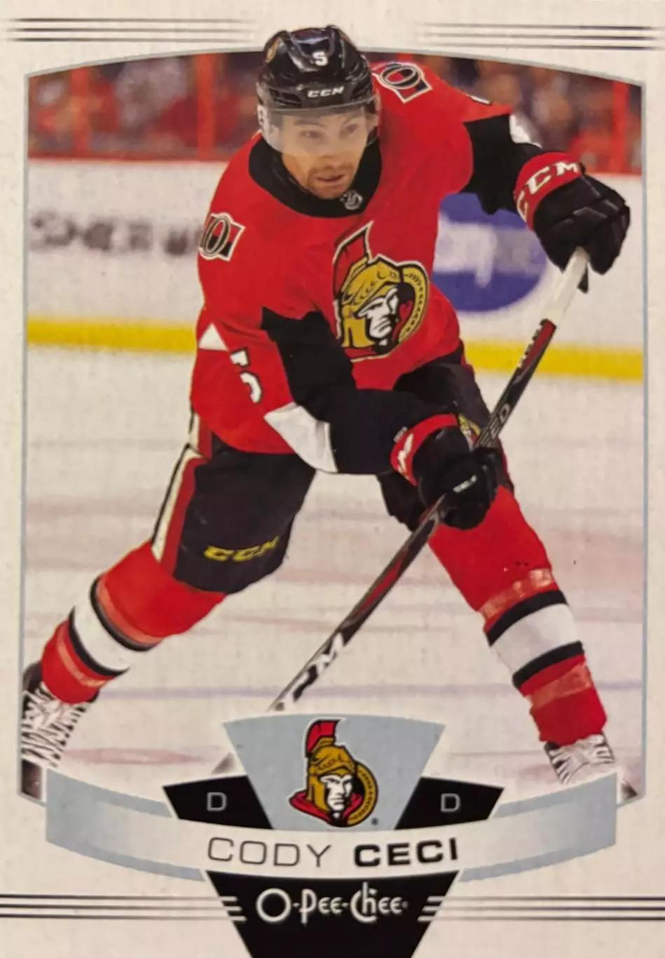Хоккей Карточка Cody Ceci - Коди Сиси Ottawa Senators - Оттава Сенаторз НХЛ-NHL