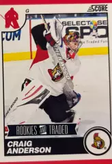 Хоккей. Карточка Craig Anderson - Крэйг Андерсон Ottawa Senators-Оттава НХЛ/NHL