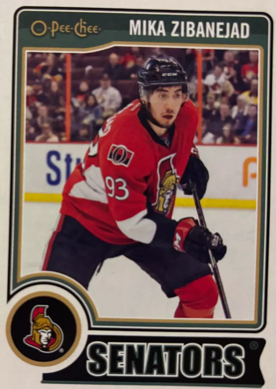 Хоккей. Карточка Mika Zibanejad-Мика Зибанежад Ottawa Senators - Оттава НХЛ-NHL
