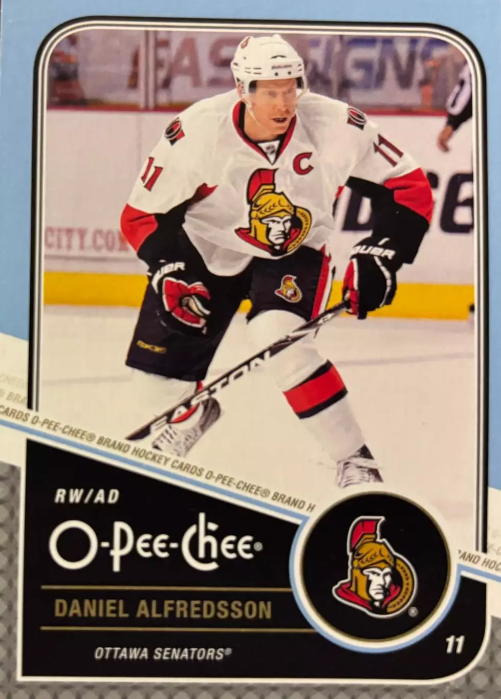 Карточка Daniel Alfredsson-Даниэль Альфредссон Ottawa Senators-Оттава НХЛ NHL