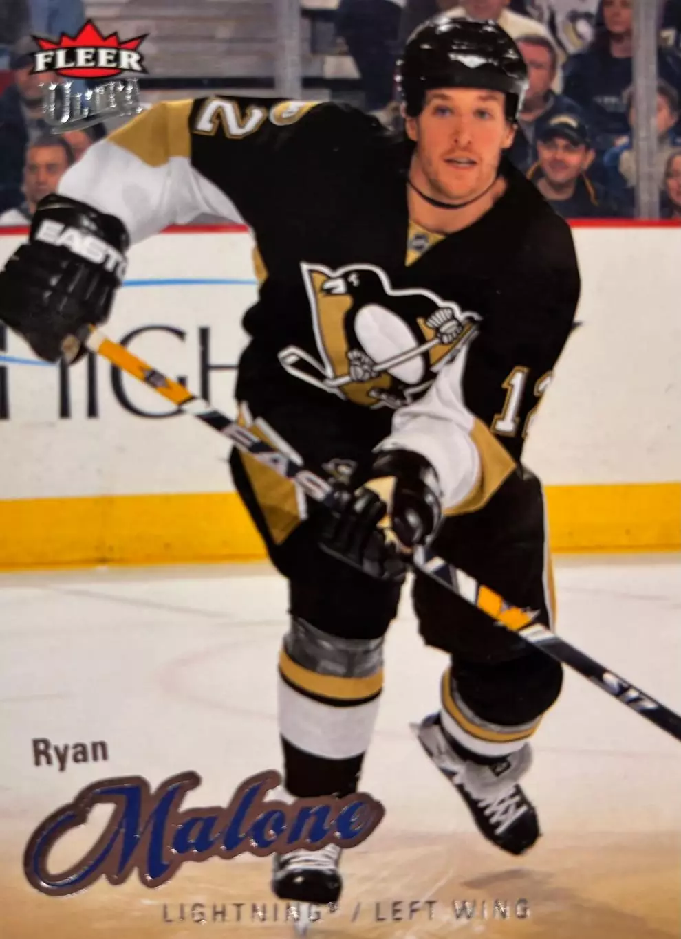 Хоккей. Карточка Ryan Malone-Райан Мэлоун Pittsburgh Penguins-Питтсбург НХЛ/NHL
