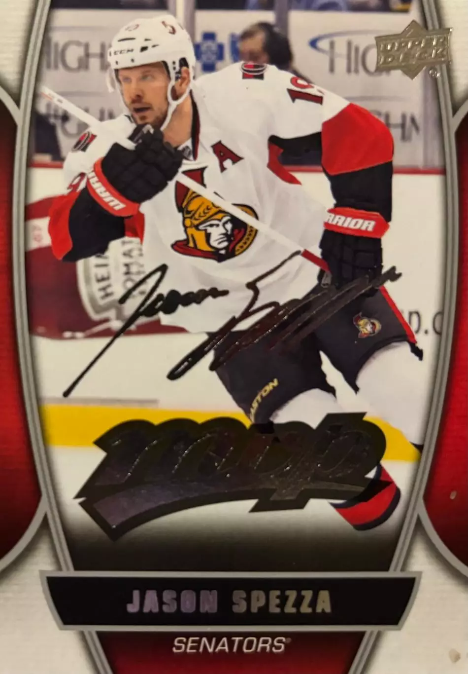 Хоккей. Карточка Jason Spezza - Джейсон Спецца Ottawa Senators-Оттава НХЛ-NHL
