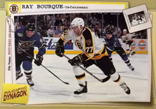 Хоккей. Карточка Ray Bourque/Рэй Бурк Boston Bruins/Бостон Брюинз НХЛ/NHL