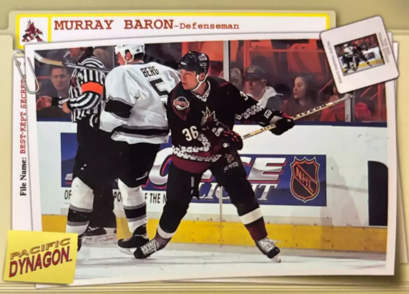 Хоккей Карточка Murray Baron-Мюррей Бэрон Phoenix Coyotes-Финикс Койотис НХЛ/NHL