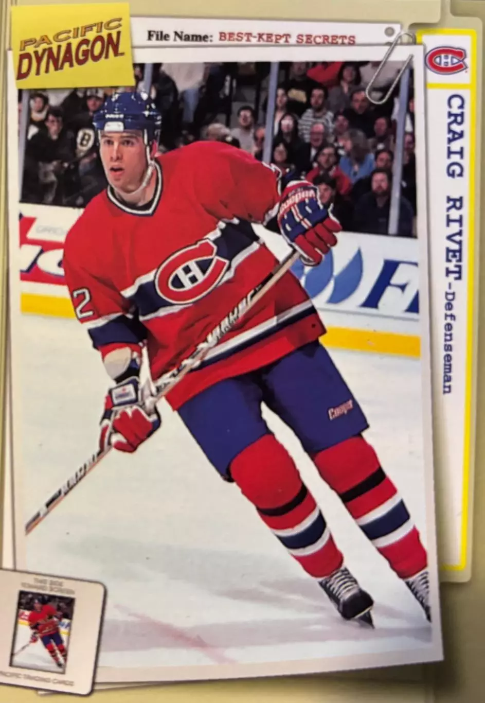 Хоккей. Карточка Craig Rivet - Крэйг Риве Montreal Canadiens - Монреаль НХЛ/NHL