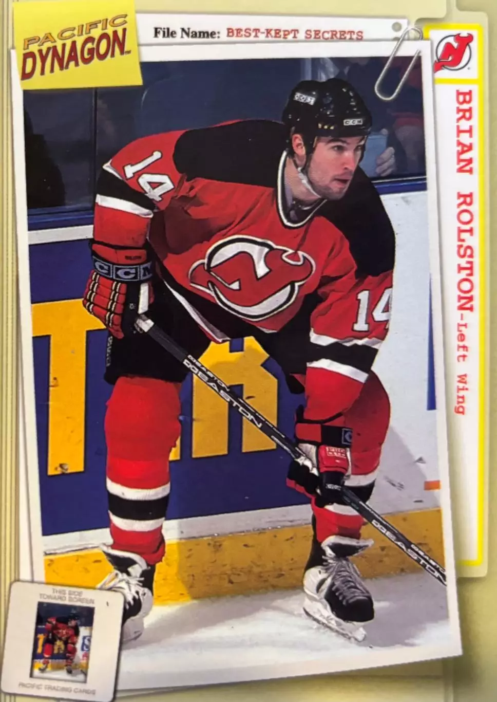 Карточка Brian Rolston - Брайан Ролстон New Jersey Devils / Нью-Джерси НХЛ/NHL